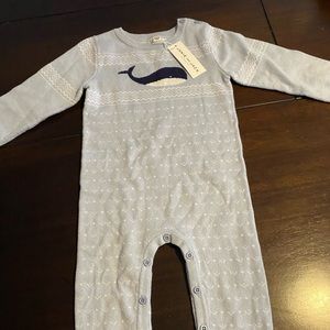 Janie and Jack knit onesie